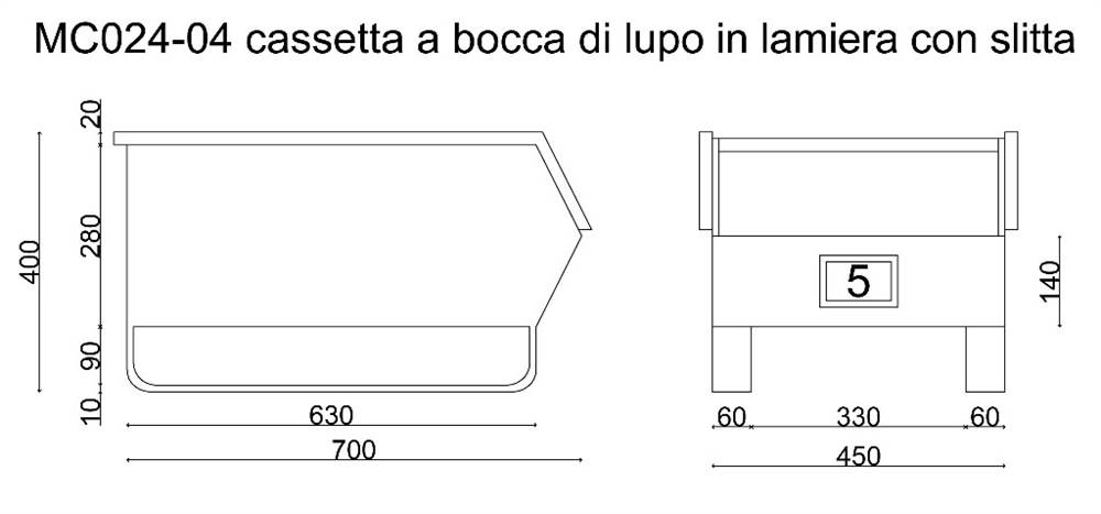 Cassette Per Minuteria Fami In Metallo Tipo 5 In Ottime Condizioni