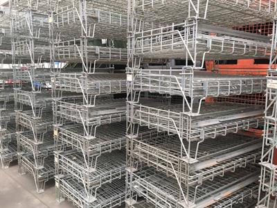 Ceste in filo metallico richiudibili, modello ha, in legno - Foto 5