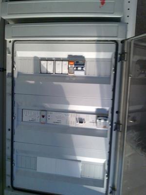 Quadro elettrico e scatole derivazione Gewiss e prese varie