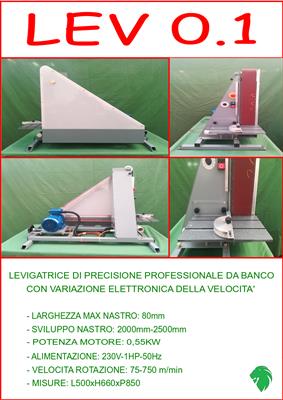 Levigatrice a nastro da banco
