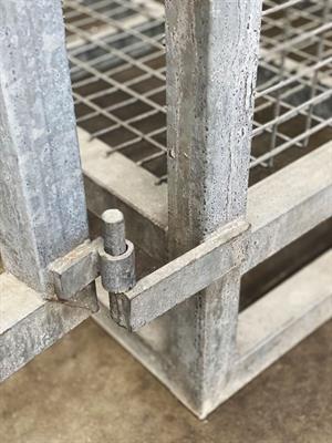 Grandi cassoni metallici in rete zincati e accatastabili - Foto 6