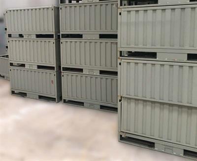 Cestoni o casse pallet in ferro, modello con - Foto 4