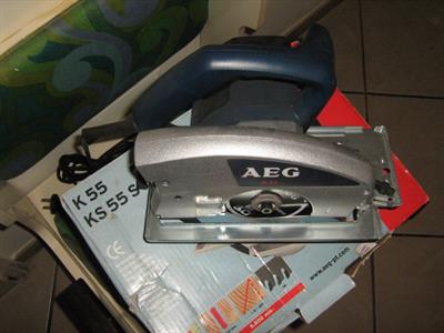 Sega circolare AEG K55, mai usata - Foto 4