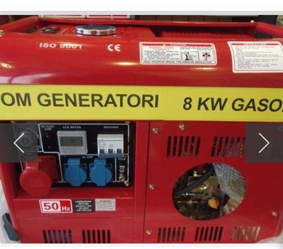 Generatore corrente 8 kw 220/400 volt nuovo