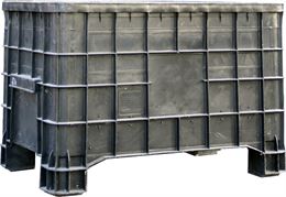 Casse in plastica bins accatastabili usate