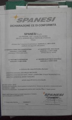 Cabina verniciatura forno spanesi