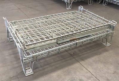 Ceste in filo metallico richiudibili, modello ha, in legno - Foto 3
